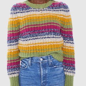 MOTHER Inset Puff Sleeve Crop Sweater  Inset Puff Sleeve Crop Sweater - NWT - L